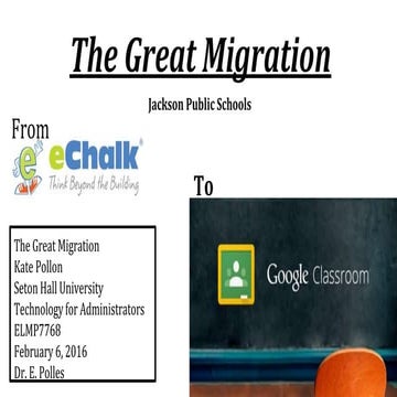 The Great Migration by Kate Pollon