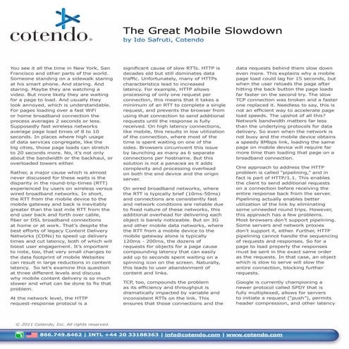 [White Paper] Innovations in Mobile Content Delivery: Avoiding the Great Mobile Slowdown