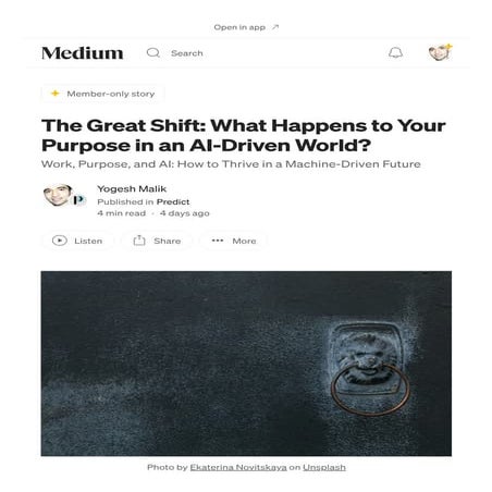 The Great Shift_ What Happens to Your Purpose in an AI-Driven World_ _ by Yog...