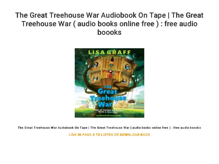 The Great Treehouse War Audiobook On Tape The Great Treehouse War