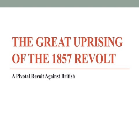 The Revolt-of-1857 | PPTX