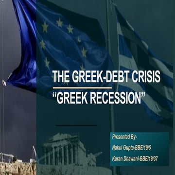 The Greek Debt crisis