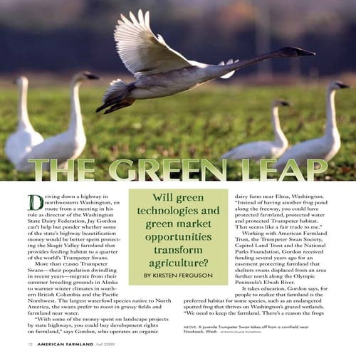 The Green Leap American Farmland Fall 09 | American Farmland Trust