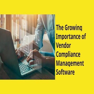 Vendor Compliance Management Software for effective vendor compliance ...
