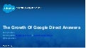 The Growth of Google Direct Answers - A Dreamforce14 Presentation by Danny Sullivan