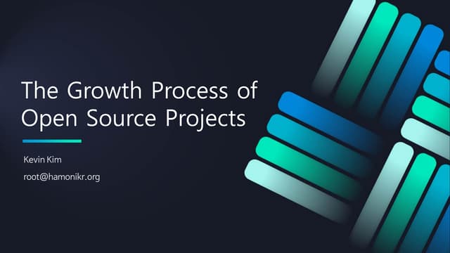 The growth process of open source projects