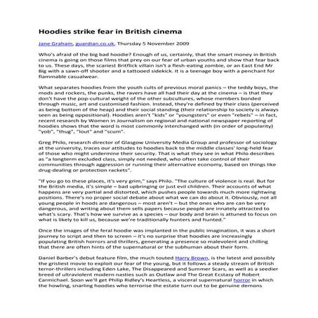 The guardian hoodies article