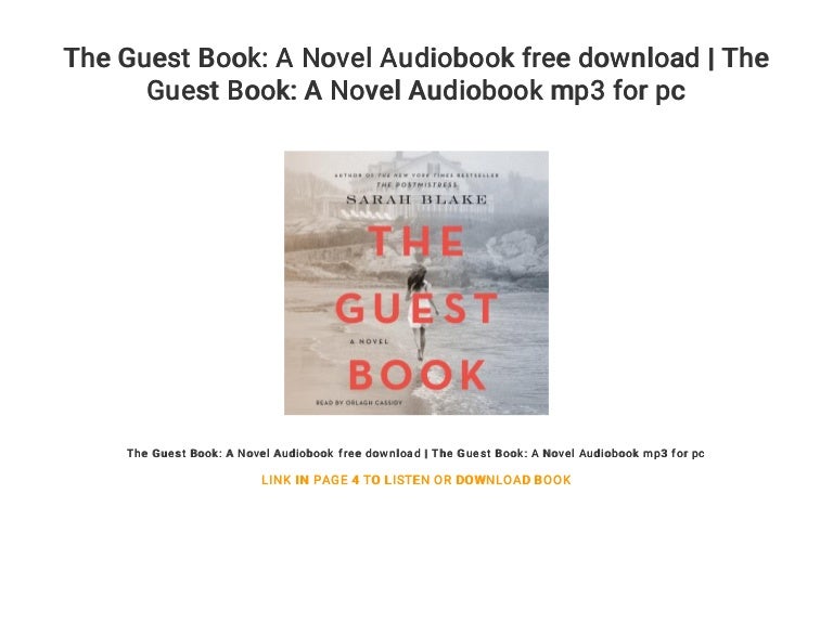 The Guest Book A Novel Audiobook free download The Guest Book A N…
