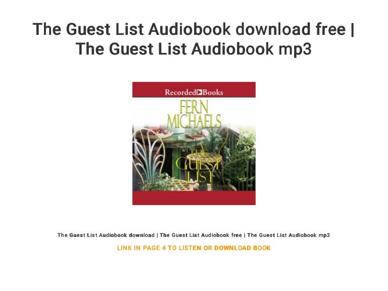The Guest List Audiobook download free The Guest List Audiobook mp3