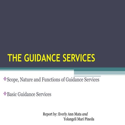 The guidance services.mata&pineda