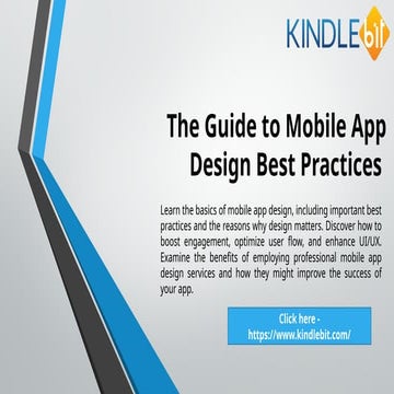 The Guide to Mobile App Design Best Practices