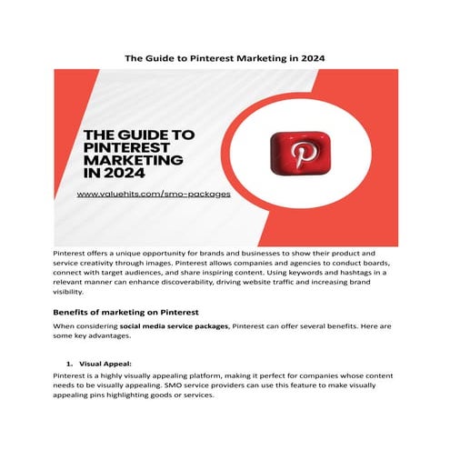 The Guide to Pinterest Marketing in 2024 | PDF