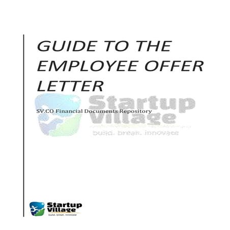 A Guide to the Employee Offer Letter