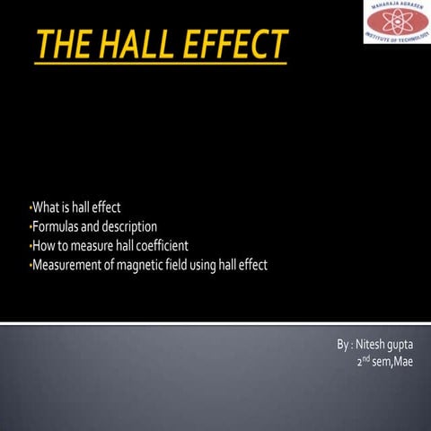 The hall effect