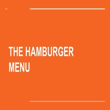 The Hamburger Menu