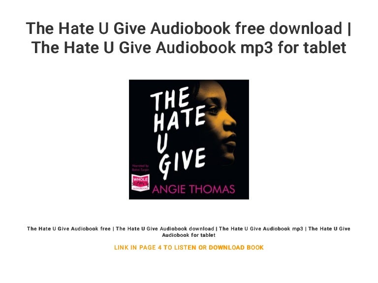 the hate u give book