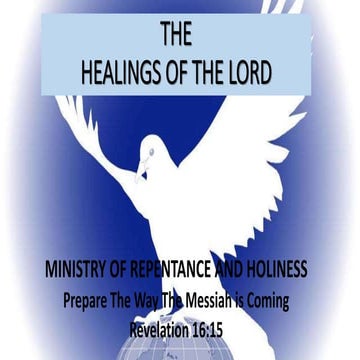 The healings of the lord and endtime revival