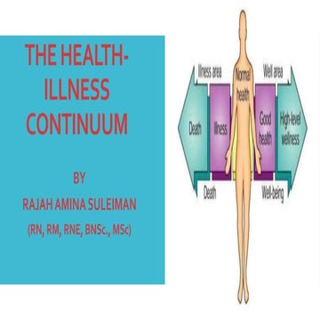 The health illness continuum