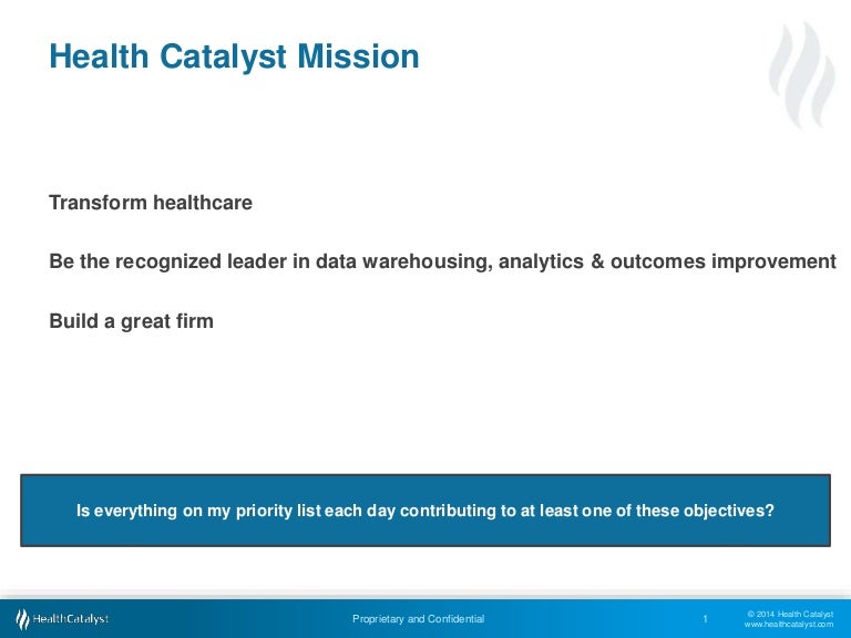 The Health Catalyst Way