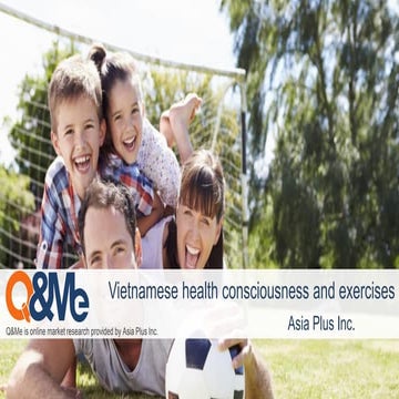 Vietnamese health consciousness and motivation for exercise