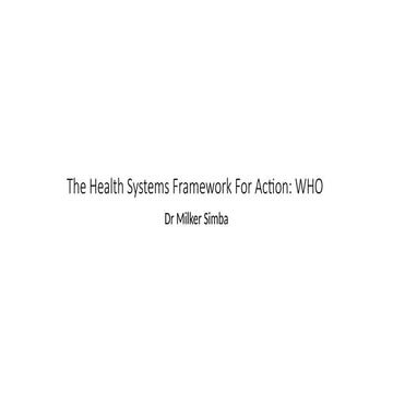 The Health Systems Framework For Action.pptx