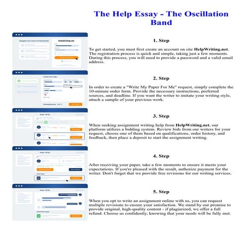 The Help Essay - The Oscillation Band
