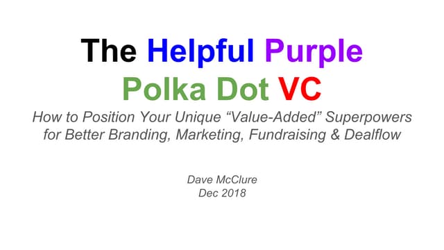 The Helpful VC 