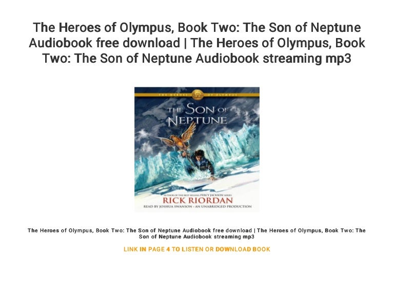 The Heroes Of Olympus Book Two The Son Of Neptune Audiobook Free