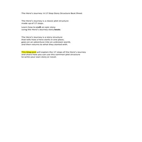 The Hero’s Journey A 17 Step Story Structure Beat Sheet.docx
