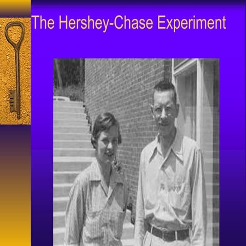 The hershey chase experiment