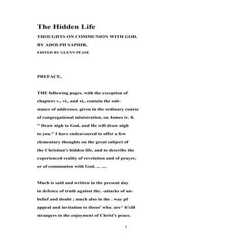 The hidden life