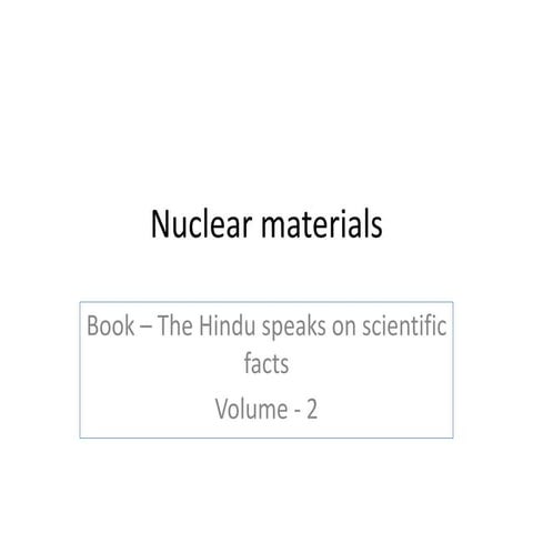  nuclear materials