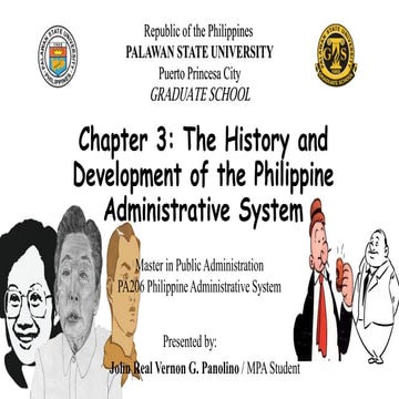 The history and development of the philippine administrative system   copy