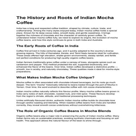 The History and Roots of Indian Mocha Coffee.pdf