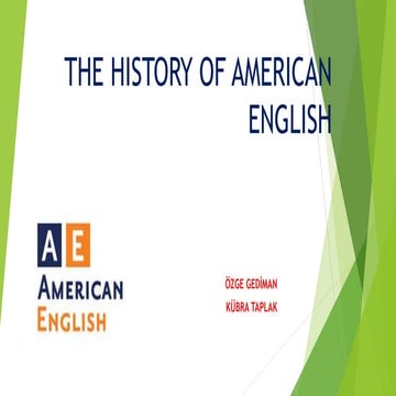 The History of American English 