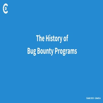 The History of Bug Bounty Programs