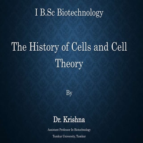 History of cell 