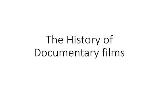 History of documentary 1a | DOC