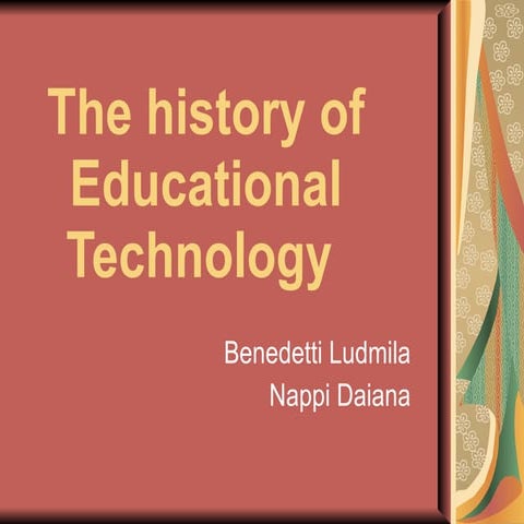 The history of educational technology 2003 final