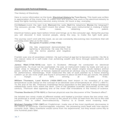 The history of electricity