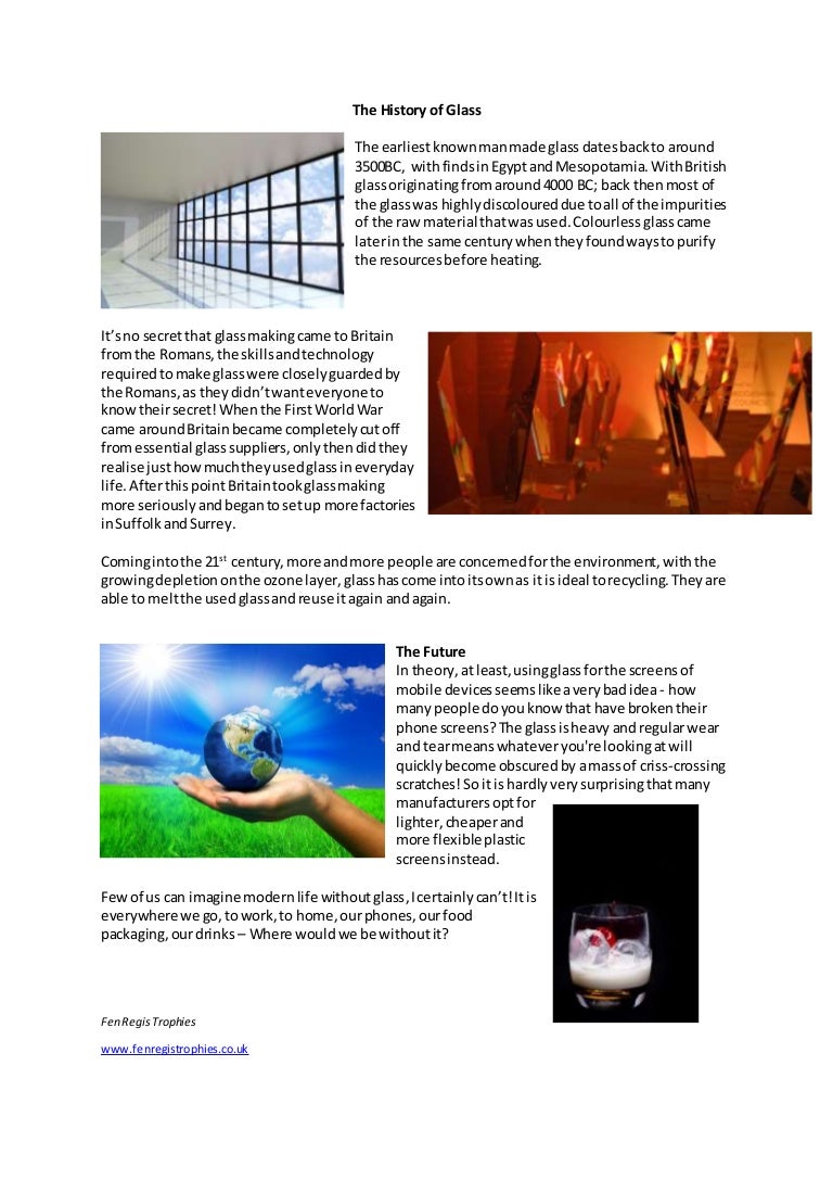 The history of glass