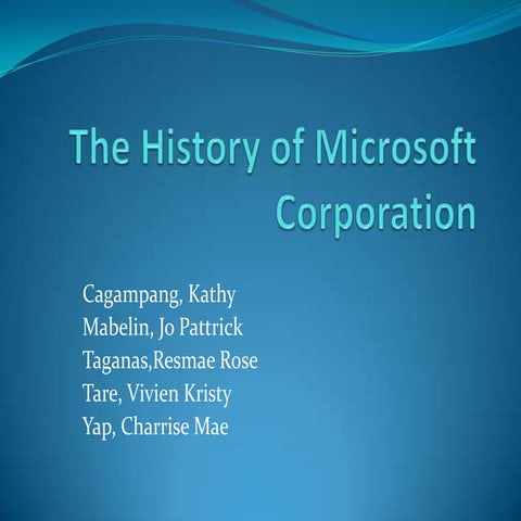The history of microsoft