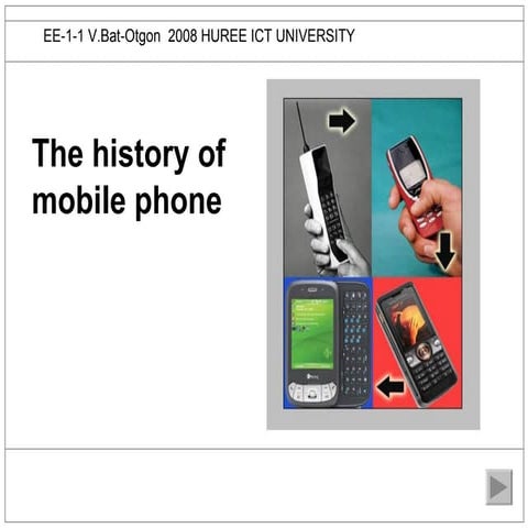 The history of mobile phone
