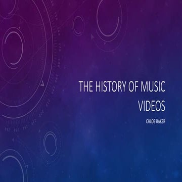 The history of music videos