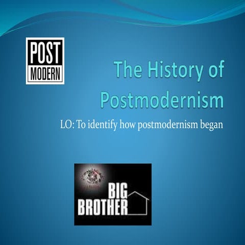 The history of postmodernism