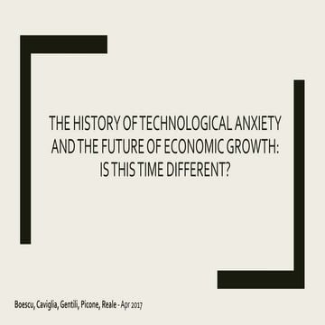 The History of Technological Anxiety and the Future of Economic Growth: Is This Time Different?
