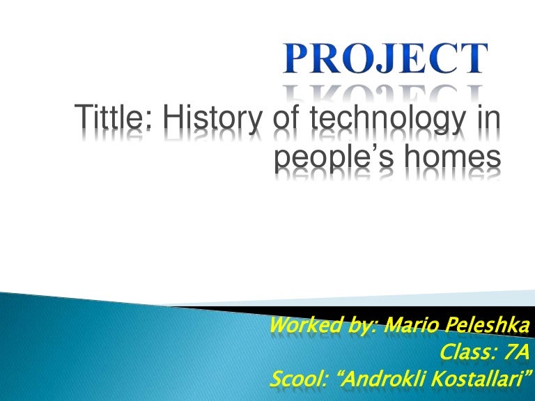 The History Of Technology In People S Homes