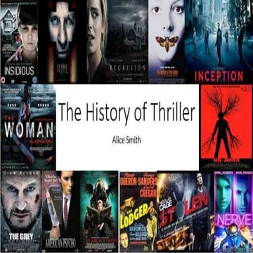 The History of The Thriller Genre
