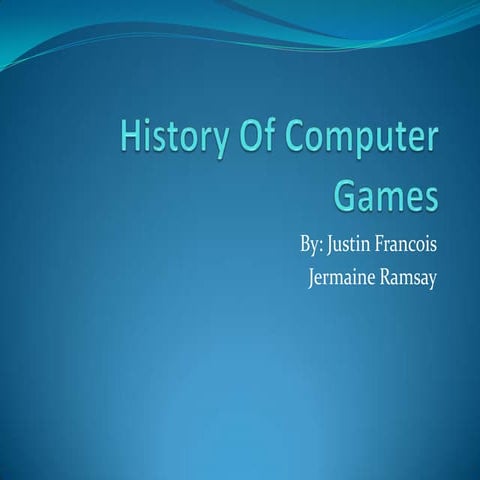 The History Of Video Games