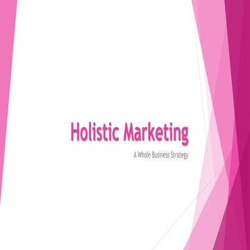 The Holistic Marketing Approach